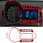 6Pcs Red Carbon Fiber Speedometer Surround Cover Trim For Chevrolet Sonic 12-16