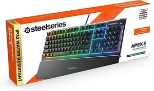 SteelSeries Apex3 RGB Gaming Keyboard - Water Resistant - Picture 1 of 1
