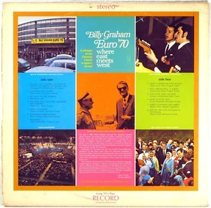 SEALED RCA CUSTOM Billy Graham EURO '70 Where East Meets West BG-2932 - Imagen 1 de 2