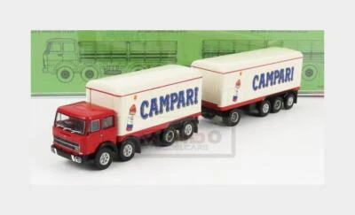 1:87 BREKINA PLAST Fiat 691 Millepiedi Truck Campari 1961 White Red BRE58543 - Immagine 1 di 2