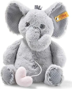 Steiff Soft Cuddly Friends Ellie Elephant Music Box, 26 cm - Picture 1 of 2