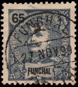 FUNCHAL 23 - Rey Carlos" 1898 Azul Pizarra" (pb33365) - Imagen 1 de 1