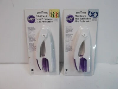 Wilton Mini Punch Round & Star Shape Lot of 2 NIP - Image 1 of 4
