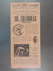 Magisches Vintage Sammlerstück Dr. CHAMAS Portuguese Broadside - Bild 1 von 10