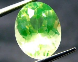 Natural Peridot OVAL Cut Peridot 8.50 Cts IGI Certified Peridot.C117 - Picture 1 of 5