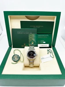Rolex Datejust 278240 31mm Midsize 2021 Steel Black Roman Dial Box Paper - Picture 1 of 6