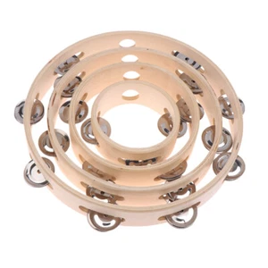 4/6/7/8/10In Hand Drum Toy Orff Musical Instrument Tambourine Hand Cranked B _yi - Picture 1 of 17