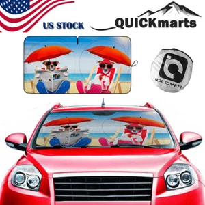 Car Windshield Sun Shade Visor Foldable Auto Front Window Cover UV Protection - Picture 1 of 9