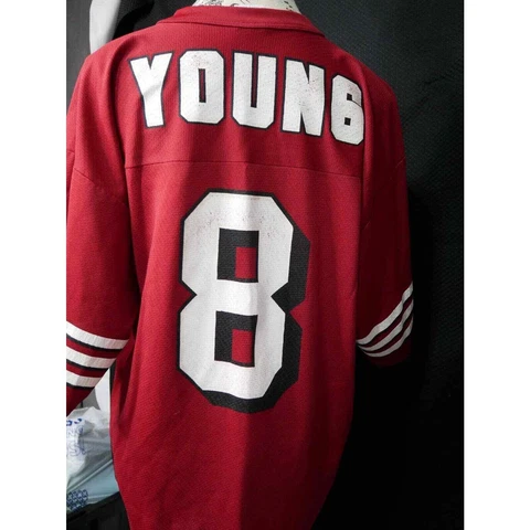 San Francicso 49ers Steve Young Foot Ball Jeresy Liscensed Size M Cover