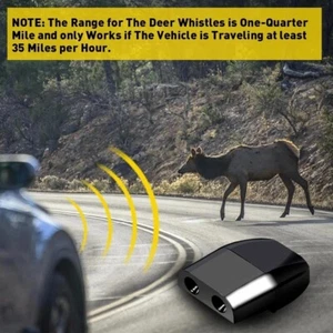 Deer Warning Whistle Animal Alert Device Car SUV Safety Alarm Open Box 6 Pack - Bild 1 von 6