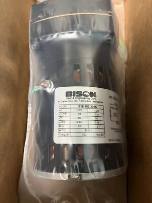 Bison Gear AC Gearmotor, Ratio 95.5:1, 115V 60Hz, 16 RPM - Image 1 of 4