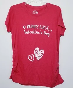 Crazy Dog T-Shirts Umstandsmode große Bauchschuhe erster Valentinstag rot Stretch Seiten - Bild 1 von 4