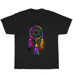 Colorful Dreamcatcher Feathers Native American Indian Tribal T-Shirt Unisex Gift - Picture 1 of 4