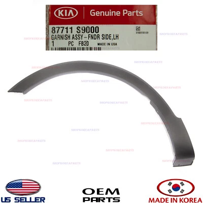 ✅Genuino✅ Moldura de rueda de guardabarros delantero lado izquierdo del conductor OEM 2020-25 KIA TELLURIDE Foto 1 de 3