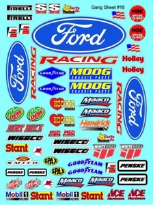 KLAR VINYL - R/C MODELL Aufkleber Vielfalt - RIESIG 1/6 BIS 1/4 MASSSTAB GESTANZT - - Bild 1 von 8