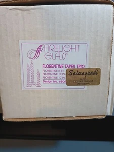 Firelight Glas Florentiner Kegel Trio Ölkerzen 3er Set (8", 10", 12") - Bild 1 von 7