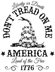 Don't Tread On Me Iron On Transfer For T-Shirt & Other Light Color Fabrics #19 - Picture 1 of 4
