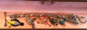 JUICY COUTURE BIRD LOVER THEME CHARM BRACELET NEW!! - Picture 1 of 4