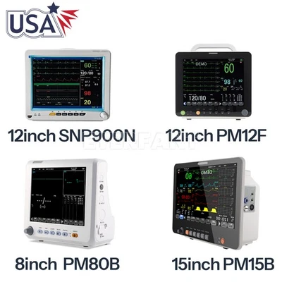 ETERFANT Patient Monitor ICU CCU Vital Sign For Hospital ECG NIBP RESP TEMP SPO2 PR