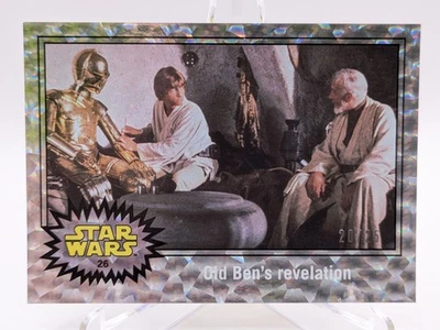 2015 Topps Star Wars JTTFA Holofoil Starfield /25 #26 Old Ben's Revelation  - Image 1 of 4