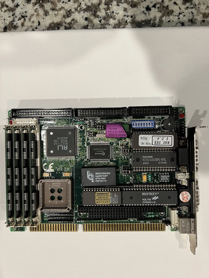 Retro / Vintage 90s Pc Parts bundle. 386SX AMD MB,  Case, Video Card  and more - Image 1 of 4