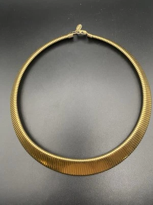 Collar Park Lane Tono Dorado Omega De Colección Firmado Estilo Cleopatra Foto 1 de 4