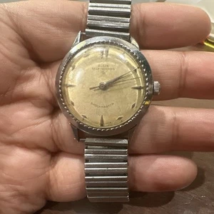 Reloj Hombre Vintage Elgin Shockmater Cuerda Automática Raro 17 Joyas Funciona Bt Funciona Rápido - Imagen 1 de 12
