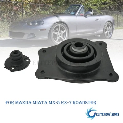 Fit Mazda Miata MX-5 RX-7 Roadster Shift Boots Bush Shifter Turret Insulator Kit Foto 1 de 4
