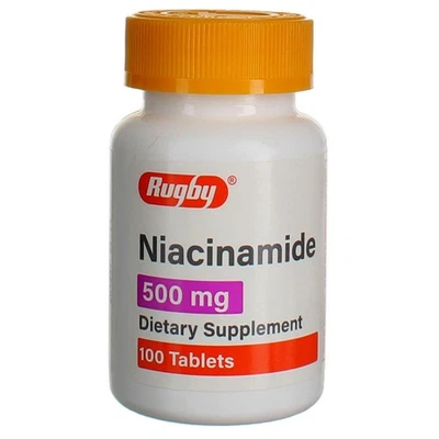 5 Pack Rugby Niacinamide Dietary Supplement, 100 Ct — 第 1/2 张图片