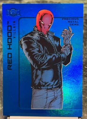 2025 Skybox Metal Universe Batman Red Hood Blue PMG /50 Precious Metal Gems #135 - Image 1 of 2