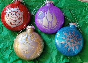 Disco de Navidad irrompible recuerdo anime adornos RWBY 4" - Imagen 1 de 10
