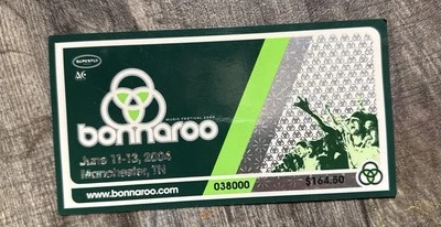 Bonnaroo Music Festival Ticket 2004 Manchester TN - Image 1 of 2