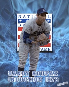 Impresión litográfica de los Dodgers de Los Ángeles de Sandy Koufax HOF 2025 - Imagen 1 de 1