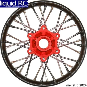 Pro-Line 284800T2 Pro-Spec Aluminum V2 Bead Rear Wheel Black/Red 1 : Losi - Picture 1 of 1