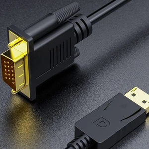 to Vga Cable Display Port Monitor Packs Displayport Adapter for Projector - Afbeelding 1 van 12