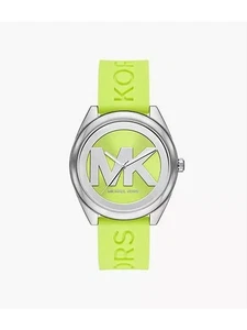 Orologio donna Michael Kors MK7351 Janelle verde lime 42 mm nuovo con etichette - Foto 1 di 6