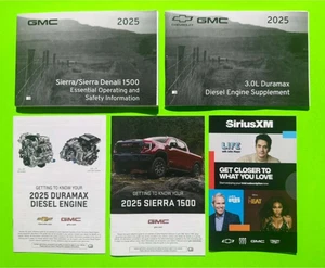 2025 GMC SIERRA/ SIERRA DENALI 1500 Essential Op (No Owners Manual) Set w/DIESEL - Picture 1 of 7