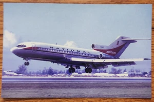 Tarjeta postal de avión Boeing 727 de National Airlines tarjeta sin usar #62 tarjetas de aviación - Imagen 1 de 1
