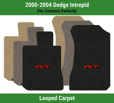 Alfombrillas delanteras Lloyd Classic Loop para Dodge Intrepid '00-04 con rojo sobre negro RT Foto 1 de 4