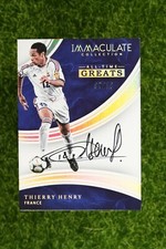 2017 Immaculate All-Time Greats THIERRY HENRY On Card Auto GOLD #7/10 France
