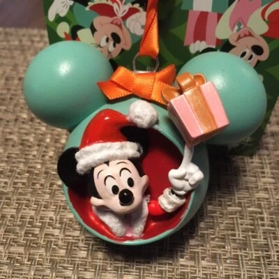 Disney Disney Store Micky Maus Ornament Figur Weihnachtshänger Mickey Ornament - Bild 1 von 4
