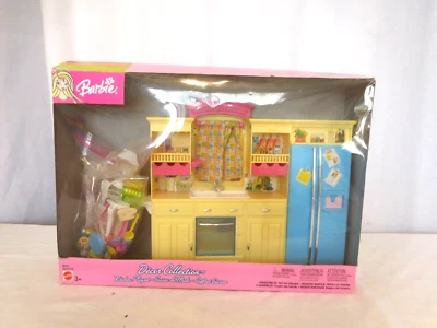 Mattel Barbie Juego de Cocina Decoración Colección Mattel Nueva Tarifa Color Amarillo Raro De Colección Foto 1 de 4