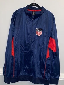 Icon Sports Officially Licensed USA Soccer Zip Training Soccer Track Jacket XL - Picture 1 of 6