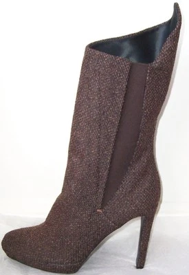 Botas JIL SANDER Marrón Lana Tweed Media Pantorrilla 40 10 Foto 1 de 2