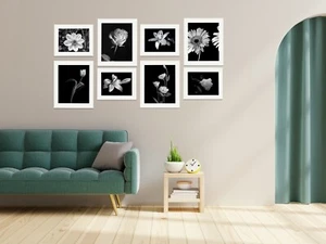 8 pcs WHITE Frame Gallery Wall Set 6"x 8" & 8"x 10" Photo Frames for Home Decor - Picture 1 of 8