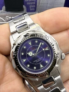 Freestyle Point Break Purple Blue Dial 100M Diver 38mm Quartz Watch Model 75103 - Picture 1 of 12