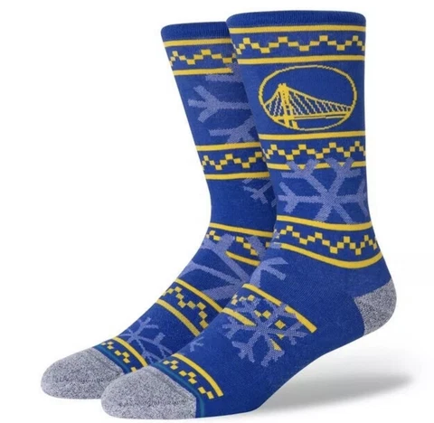 Stance NBA Golden State Warriors Frosted Crew Socks w/INFIKNIT Men's Medium NWT Cover
