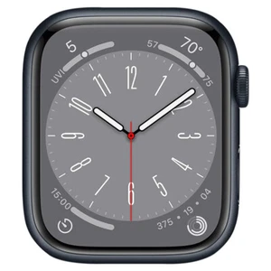 2022 Apple Watch Series 8 Cellular 45mm - Aluminium (Midnight) z 1 roczną gwarancją - Zdjęcie 1 z 3