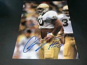 Foto firmada autografiada irlandesa de Chris Zorich Notre Dame 8x10 - - Imagen 1 de 1