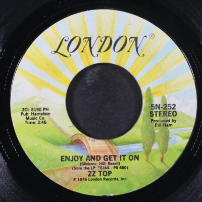 ZZ TOP: enjoy and get it on / el diablo LONDON 7" Single 45 RPM - Image 1 of 2